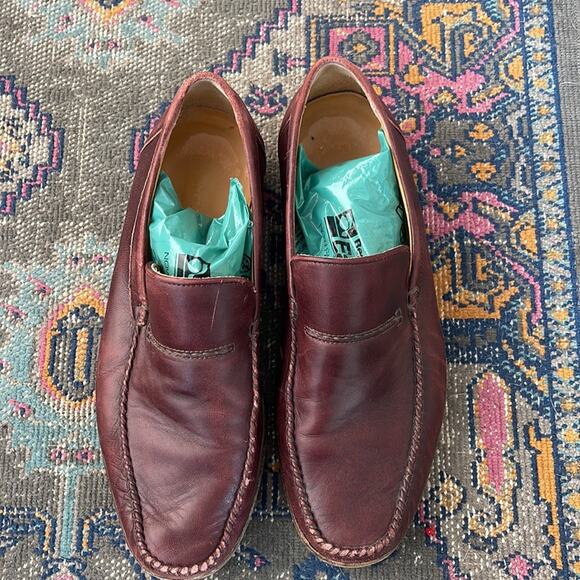 Bruno Magli Italian leather slip on dress loafers sz 8 main image 7